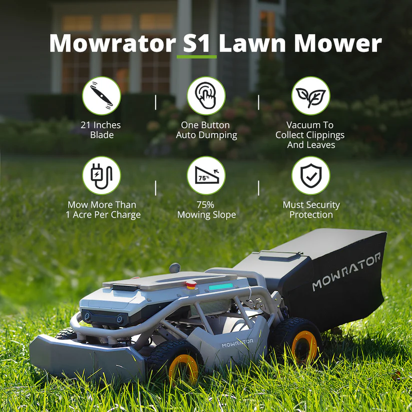 Top Robot Lawn Mowers for Sloped Lawns in New Zealand: Why Mowrator S1 Pro 4WD Leads the Pack Mowrator S1 Pro 4WD robot lawn mower cutting steep hillside lawn in New Zealand